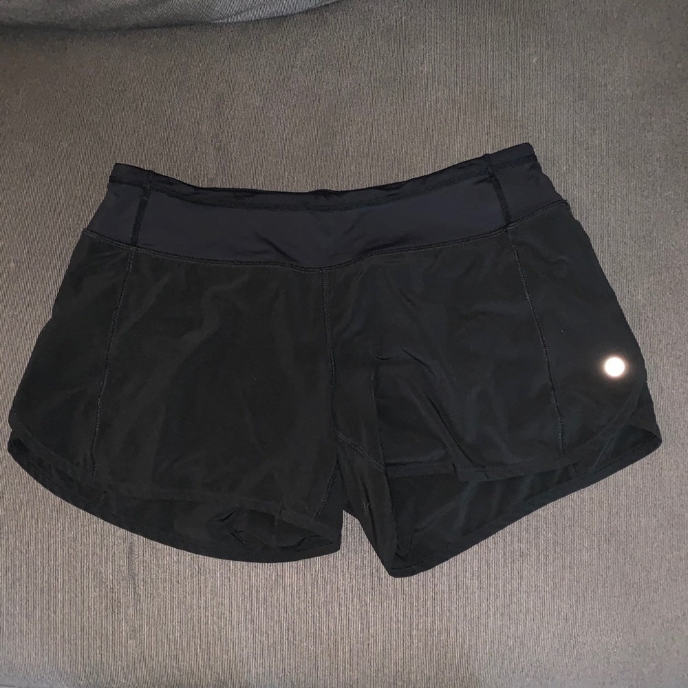 LuluLemon Black Speed Up Short High-Rise